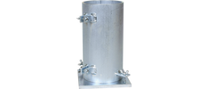 Concrete Cylinder Molds, Steel, Reusable, 6" x 12"